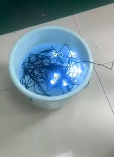 נורות סיפון עוברות בדיקת עמיד למים טבולות במים